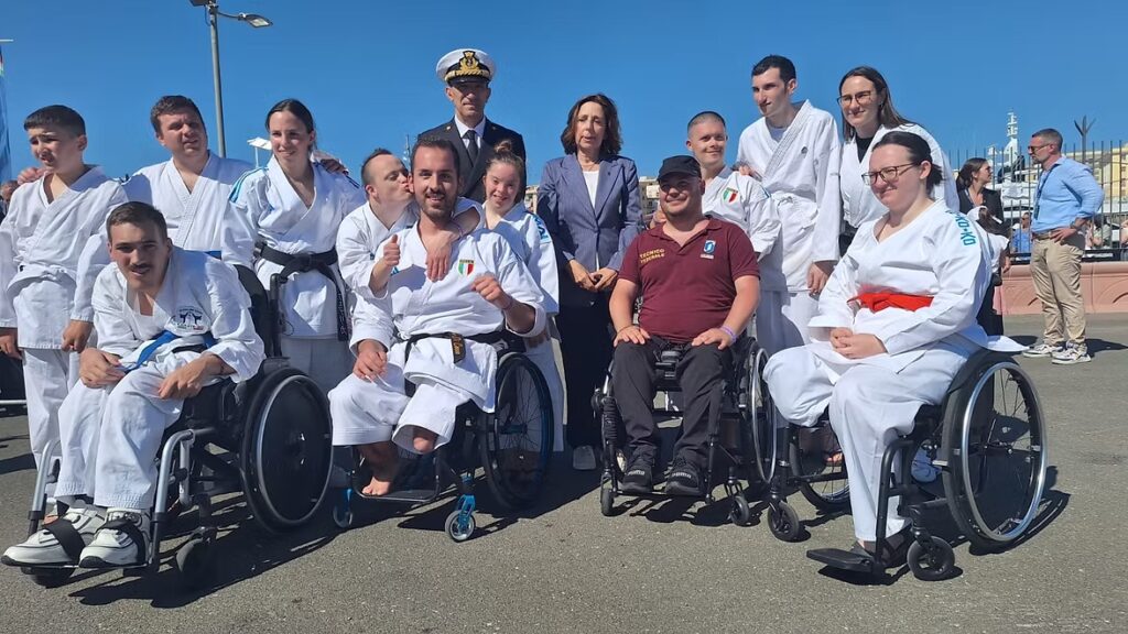 GLI ATLETI DEL TOUKON AL TOUR DEL MEDITERRANEO DELLA PRESTIGIOSA NAVE VESPUCCI