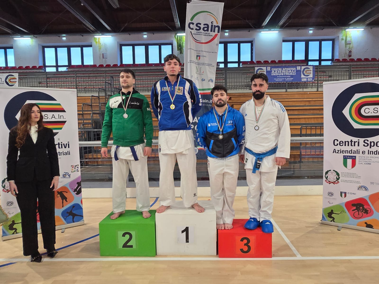 Podio kumite maschile senior – CSAIN